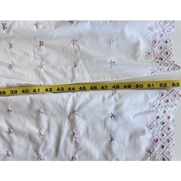 Vintage 90s Desiree Prairie Boho Cottage Core Lace Embroidered Jumpsuit Romper - Picture 14 of 16